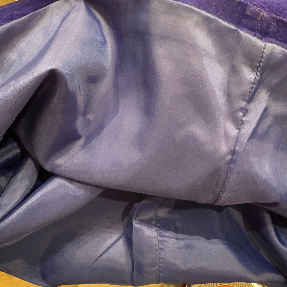 Express Vintage Leather Blue Suede Womens Skirt Office Siren Corpcore Western - Picture 4 of 5